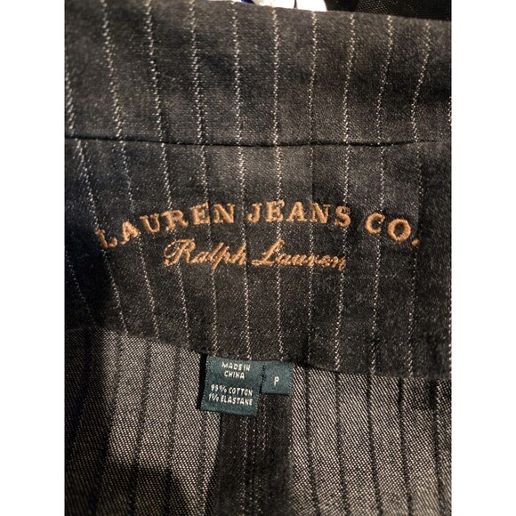 Authentic Y2k Vintage Ralph Lauren Womens Blazer Pinstripe Size P - Picture 5 of 5